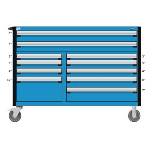 CAB602744 cabinet robuste mobile industriel coffre à outils Pedlex Rousseau promotion