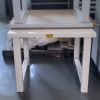 TAB363030-show 2 tables de travail blanches acier peint Pedlex Rousseau promotion liquidation