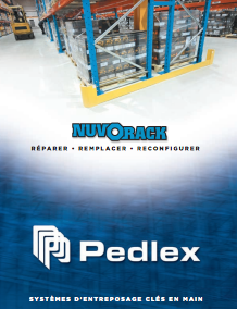 Brochure - systèmes de palettiers racking Nuvorack Pedlex